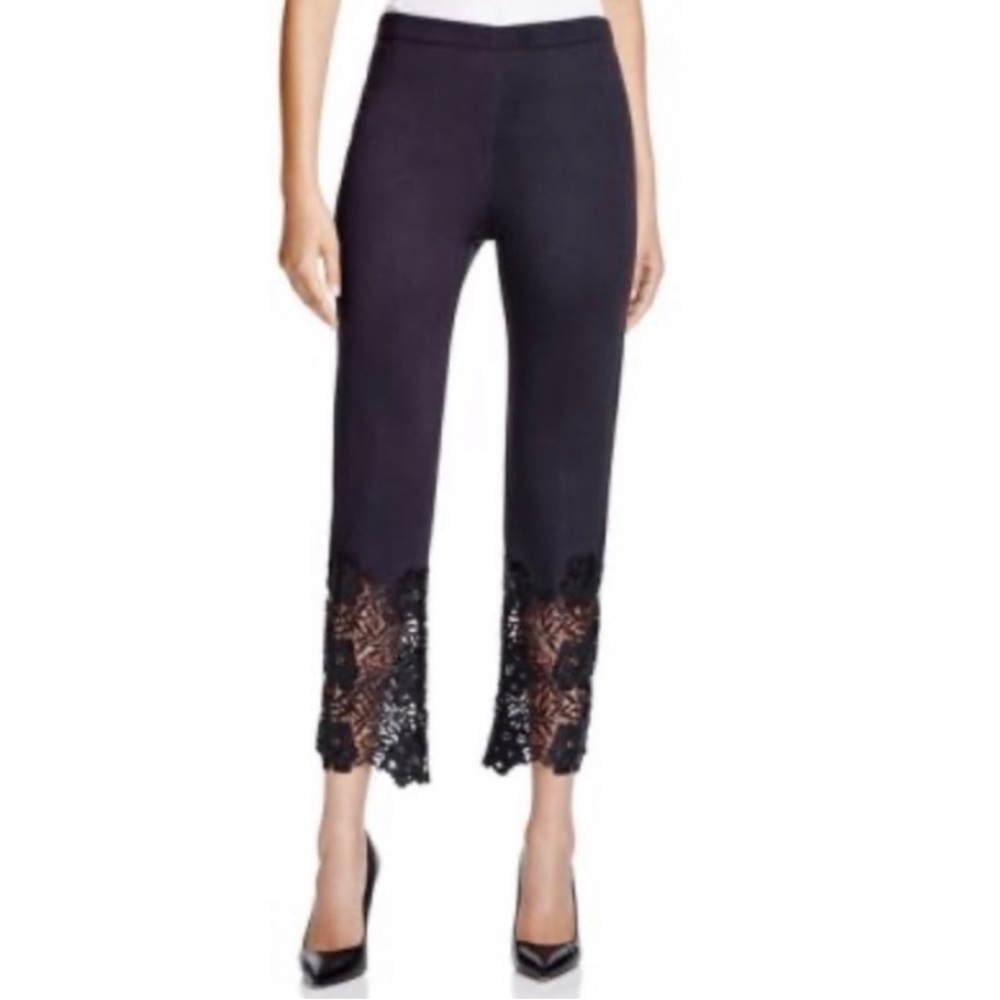 Venus Lace Hem Pull On Pants Black Size Small